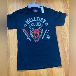 Stranger Things Hellfire club t shirt NWT